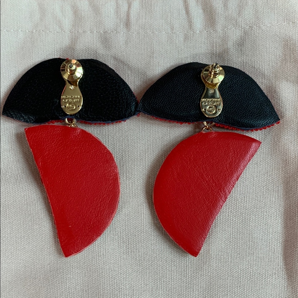 Mignonne Gavigan Red and Green Watermelon Earrings - Picture 4 of 9